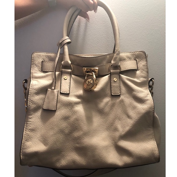 Michael Kors Hamilton Large Leather Satchel - Picture 3 of 5